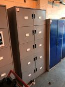 Triumph Bay of 10no. Lockers Complete with USB Charging Points within Each Locker, 1000 x 480mm,