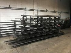 4no. Cantilever Shelving units Complete with Stock as Lotted