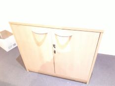 Beech Effect Timber Cupboard Unit, Collection Strictly Tuesday 3 March 8:30 - 5:30