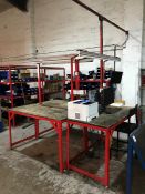 3-Section Packing Bench's Complete with Kyocera ECOSYS P20D0dn Printer, IML Label Printer, Samsung &