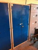 Engineers Metal Blue & Grey Double Door Cupboard, 1010 x 440 x 1980mm, Collection Strictly Tuesday 3