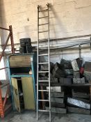 13-tread Aluminium Ladder as Lotted, Collection Strictly Tuesday 3 March 8:30 - 5:30