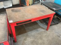 Welded Steel Bench, Drawer Missing, 1220 x 760 x 740mm, Collection Strictly Tuesday 3 March 8:30 -