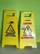 2no. Wet Floor Signs , Collection Strictly Tuesday 3 March 8:30 - 5:30