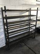 6-tier Steel Framed Welded Shelving Unit, 1630 x 560 x 1720mm, Collection Strictly Tuesday 3 March