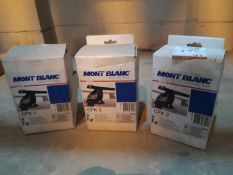 3no. Various Mont Blanc Roof Bars Fitting Kits, Bars Not Included, Collection Strictly Tuesday 3