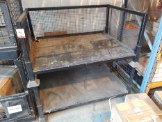2no. Open Fronted Steel Stillages as Lotted 1300 x 940 x 500mm, Collection Strictly Tuesday 3