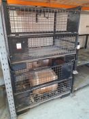 2no Steel Stillages with Drop Gates 1220 x 800 x 800mm, Collection Strictly Tuesday 3 March 8:30 -