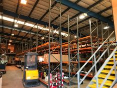 52no. Bays of Steel Heavy Duty Bolt less Pallet Racking Comprising; 38no. 4650mm High Uprights,