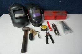 2no. Welding Masks and Quantity of Hand Tools as Lotted