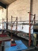 2no. Bays of Steel Boltless Racking Currently in use as Workbench Comprising; 6no. Cross Member