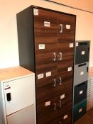 Triumph Timber Fronted 8-pod Locker Unit, 800 x 480 x 2080mm, Collection Strictly Tuesday 3 March