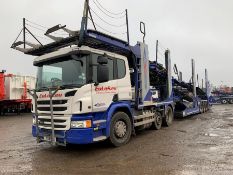 2016 Car Transporter. SCANIA P420 6x2, Odometer Reading 283,926km, Date of First Registration: 01