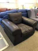 Unused Leather Single Seat Sofa/Armchair, 1100 x 700 x 900mm