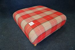 Square Checkered Footstool, 850 x 850mm