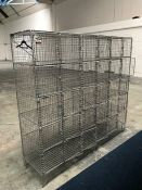 Metal Caged Personnel Locker System