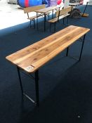 Foldaway Timber Topped Bench