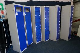 6no. Various Blue & Grey Lockers as Lotted