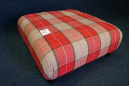 Square Checkered Footstool, 850 x 850mm