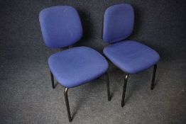 2no. Metal Frame Office Chairs