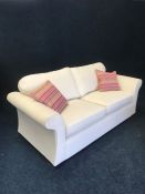 Unused 2-Seater Cream Nottingham Sofa, RRP: £1499