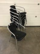 7no. Aluminium Framed Outdoor Chairs