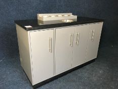 Timber Framed, Granite Topped Condiment Wheeled/Mobile Storage Unit, 1370 x 560 x 850mm Note: