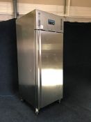 Polar Refrigeration U632 Upright Stainless Steel Single Door Refridgerator. RRP £1,120.79