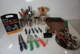 Various Knives, Utensils and Culinary Sundries as Illustrated