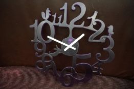 Decorative Plastic Wall Clock 450mm dia