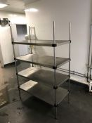 4-Tier Stainless Steel Shelving Unit