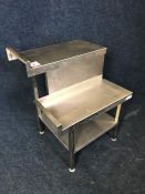 Stainless Steel Twin Height Table 700 x 550 x 900mm