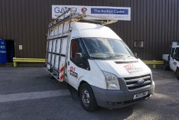 2011 Ford Transit 115 T350L RWD Panel Van with Glass Carrier and Roof Rack, Engine Size: 2402cc,