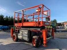 2014 Skyjack 6832RT Rough Terrain Scissor Lift , Platform Height 9.7m, s/n 37004797, 1,692 hours