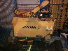 SALVAGE 2009 Jensen 540 Diesel Chipper. Circa` 1,920 recorded hours at the time of damage. The