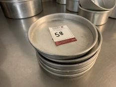 5no. Metal Shallow Pastry Tins, 180mm Dia