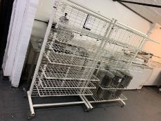 2no. Multi Tier Mobile Metal Rack, 1000 x 400 x 1630mm