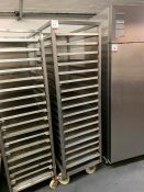 Stainless Steel 18-tier Tray Trolley with 18no. Trays Size: 760 x 460mm