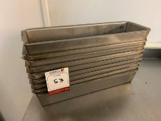 9no. Stainless Steel Moulding Trays 350 x 100 x 75(h)mm