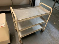 3-tier Mobile Bakery Trolley with Removable Trays