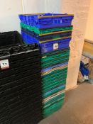 25no. Plastic Interlocking Plastic Stacking Crates