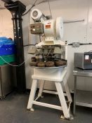 Crypto Peerless Omatic 5 Station Auto Pie Machine, 3-Phase Complete with; 5no. 105mm Dyes, 5no. 95mm