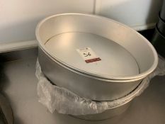 5no. Metal Pastry Tins with Lift Out Bottoms, 350mm dia