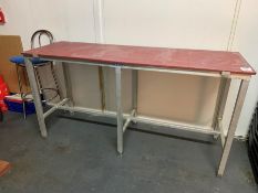 Metal Framed Plastic Topped Chopping Table