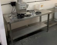 Sissons Stainless Steel 2-tier Preparation Table, 1500 x 640 x 820mm