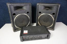 Carlsbro X-100 Guitar Amplifier and 2no. Speakers, Spares or Repair