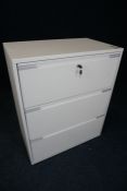 4-Drawer White Steel Drawer Unit 800 x 980 x 470mm