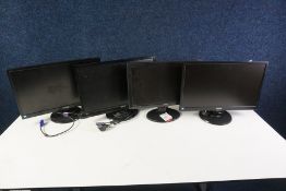 4no. Various Computer Monitors Comprising; 1no. Benq Gl950-ta, 1no. Benq Dl2215, 2No Phillips