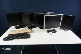 5no. Various Computer Monitors Comprising; 3no. Dell monitors