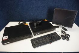 2no. NTSC/PAL Digital Video Recorders Complete with Dell Monitor, Keyboard and 3no. Various Computer